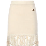 Minigonna in maglia con frange GOKD11015  INSPIRED BY AKEP 