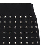 Minigonna in maglia con borchie GOKD11023  INSPIRED BY AKEP 