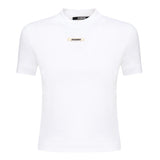 T-shirt in gros grain 24ETSW00133AJ00124 100 JACQUEMUS 