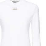 T-shirt in gros grain 24ETSW00155AJ00124 100 JACQUEMUS 
