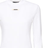 T-shirt in gros grain 24ETSW00155AJ00124 100 JACQUEMUS 