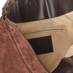 Borsa a spalla "Le Calisso Rond" in pelle scamosciata 25HBAW00437AC07A09 880 JACQUEMUS 