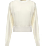 Maglione con logo ricamato 25HSWW00632AK00299 110 JACQUEMUS 