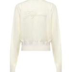 Maglione con logo ricamato 25HSWW00632AK00299 110 JACQUEMUS 