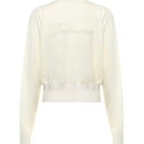 Maglione con logo ricamato 25HSWW00632AK00299 110 JACQUEMUS 