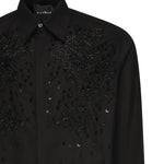 Camicia Tavaria con ricami e paillettes RMP25233CA BLACK JOHN RICHMOND 
