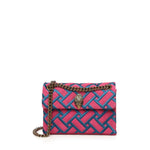 Borsa Kensington in pelle e suede<BR/> 5017657219  KURT GEIGER 
