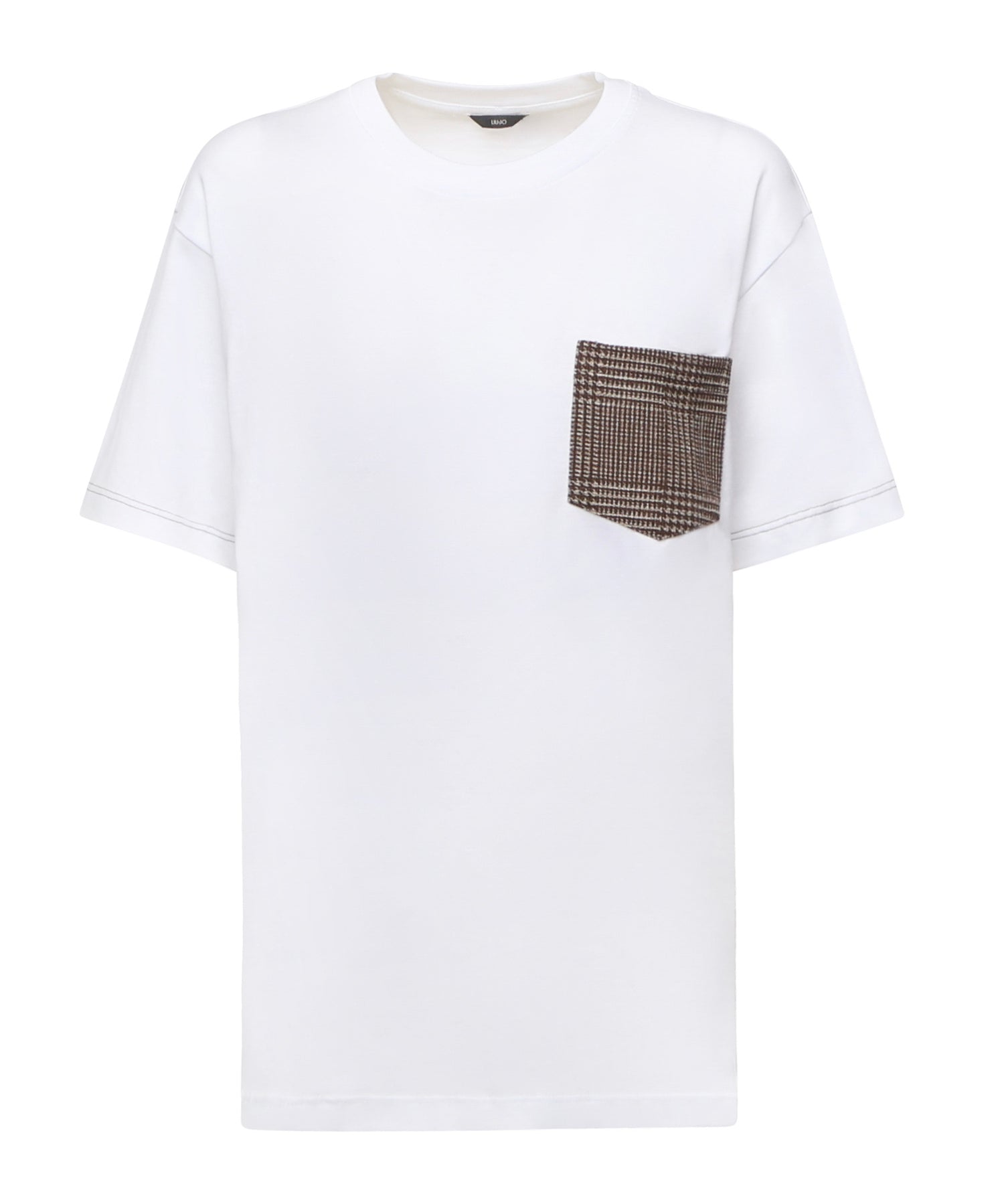 T-shirt in tasca a contrasto QF5039 J478314001 LIU JO 