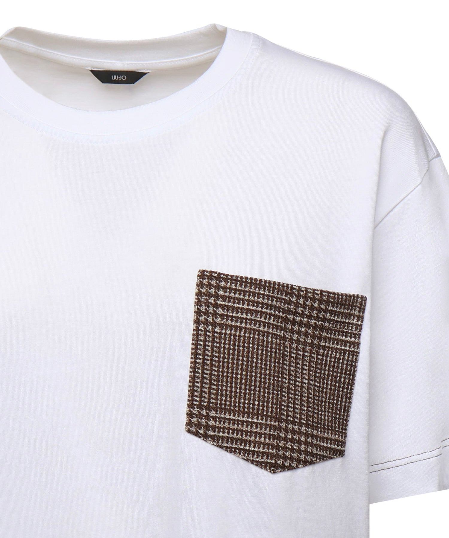 T-shirt in tasca a contrasto QF5039 J478314001 LIU JO 