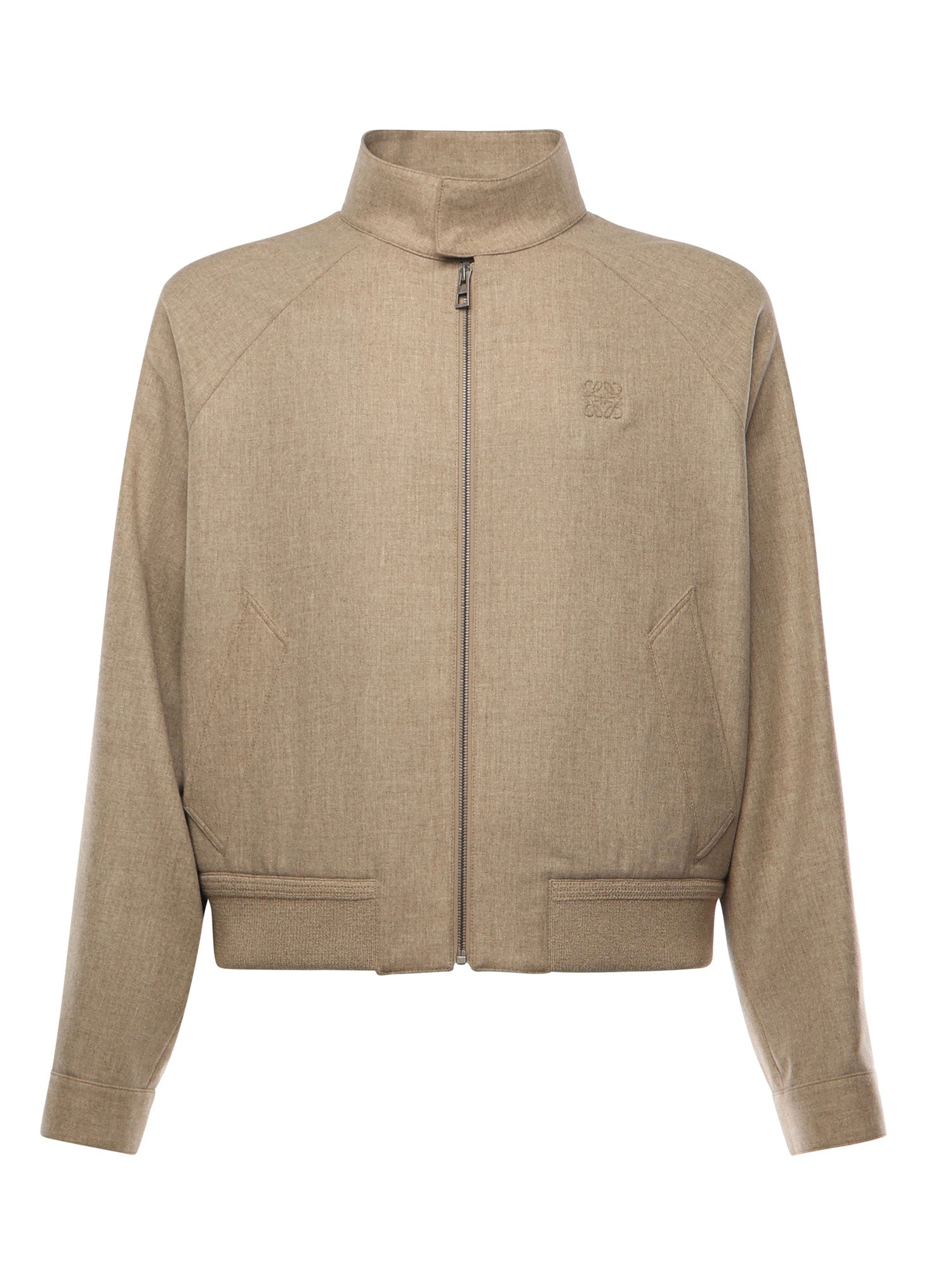 Giacca con zip in lana e cashmere H526Y02WC1 8586 LOEWE 