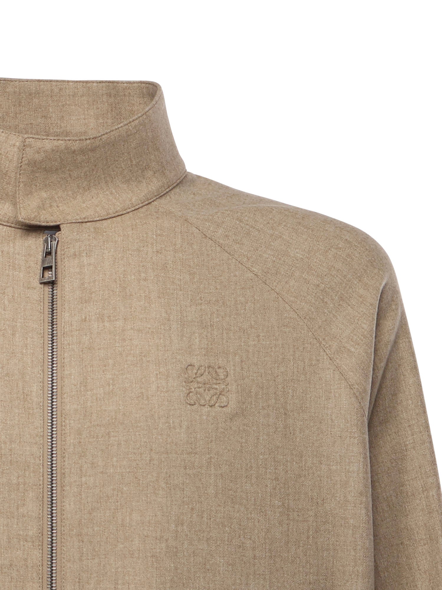 Giacca con zip in lana e cashmere H526Y02WC1 8586 LOEWE 