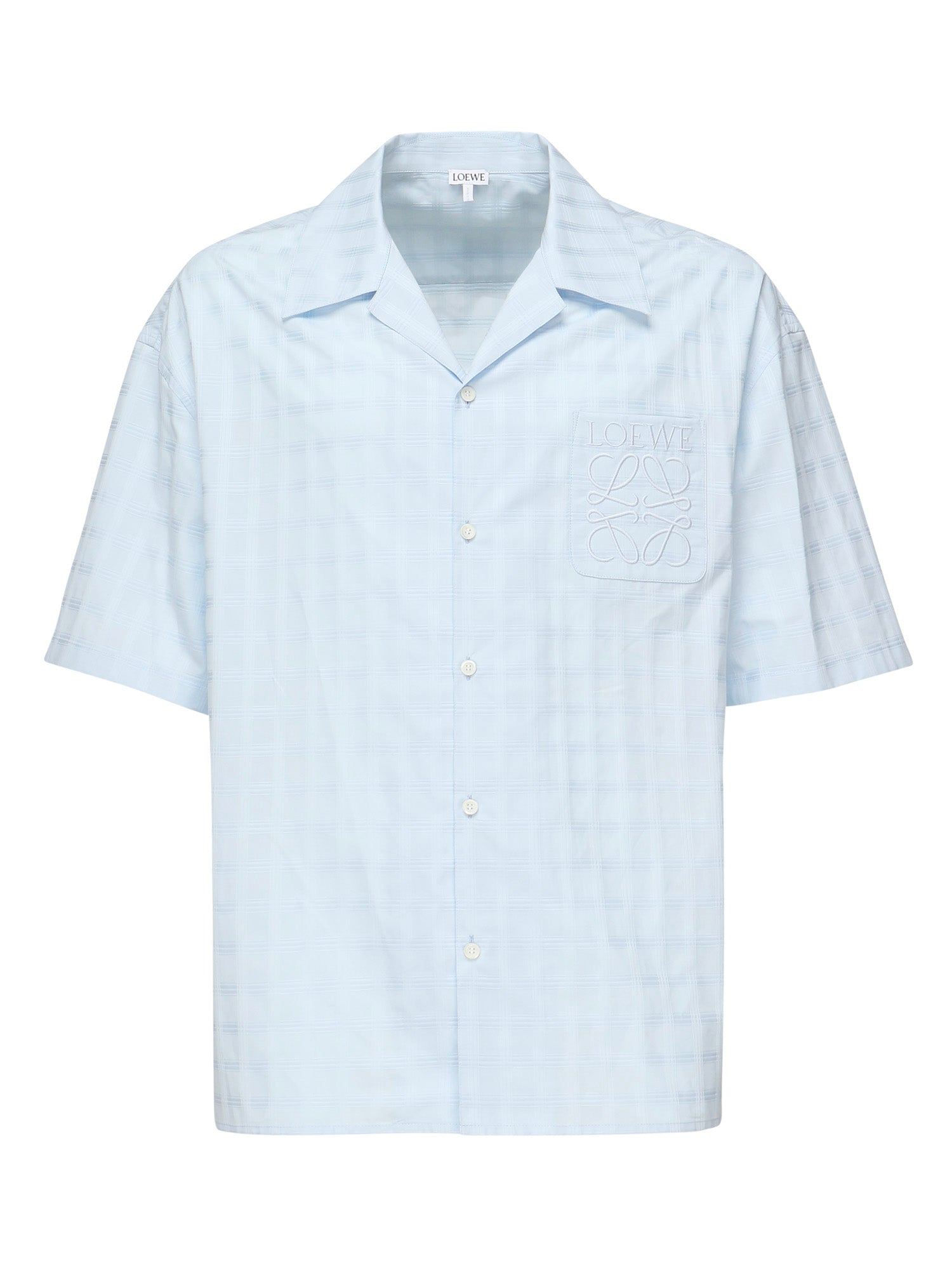 Camicia in jacquard di cotone H526Y05WEX 5140 LOEWE 