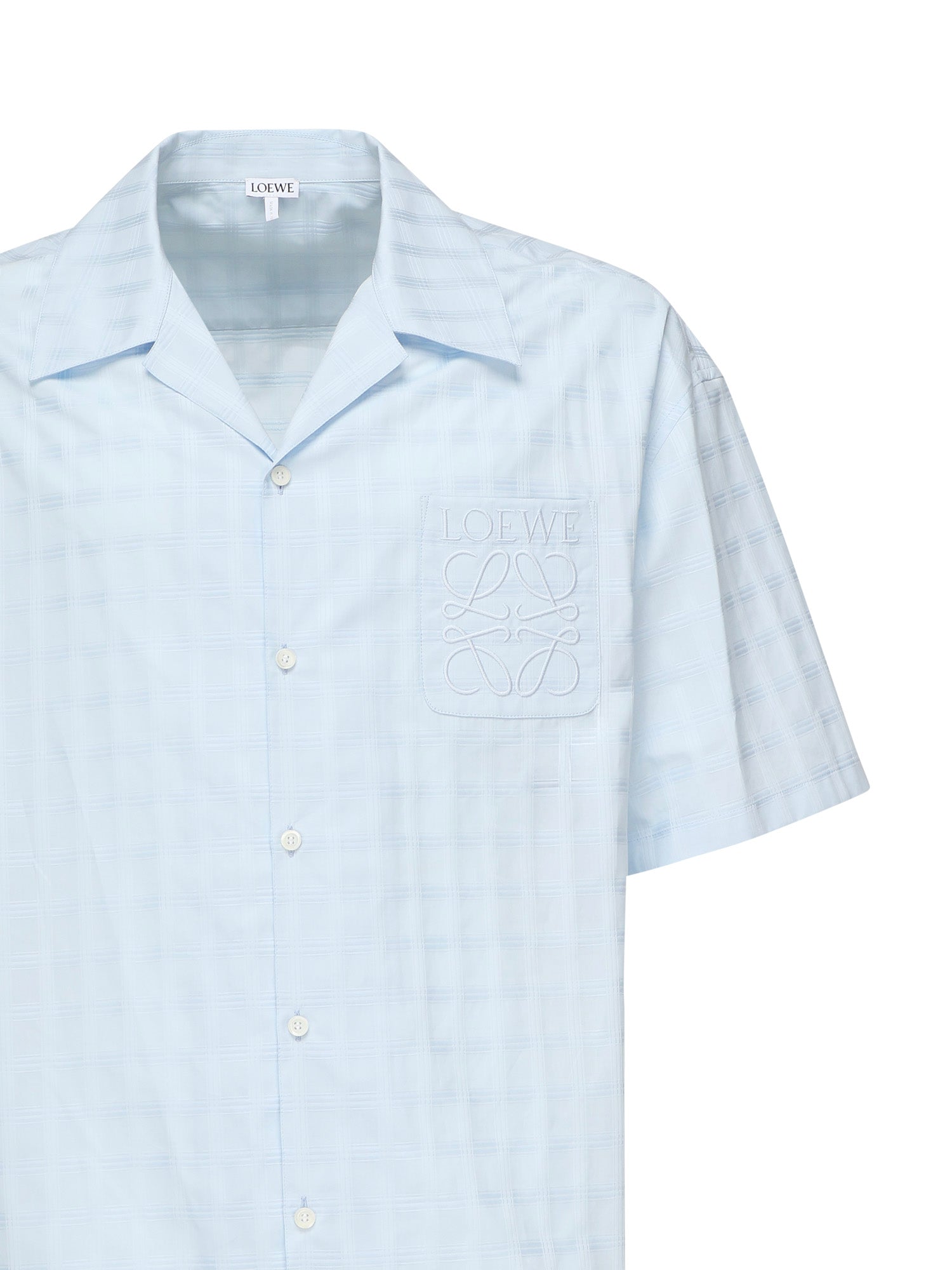 Camicia in jacquard di cotone H526Y05WEX 5140 LOEWE 