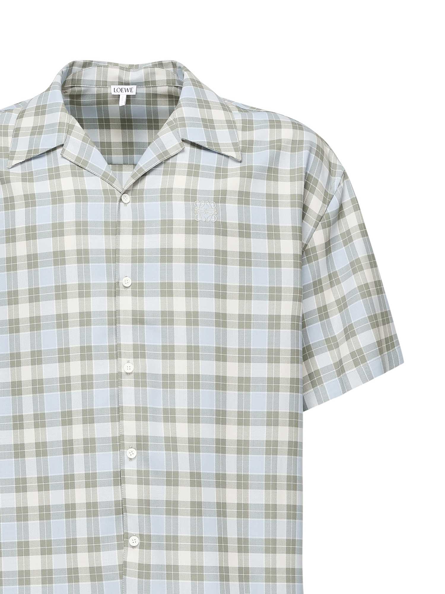 Camicia a maniche corte in misto lana H526Y05WF0 5149 LOEWE 