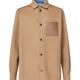 Giacca-camicia in lana vergine e cashmere H526Y05WF2 3151 LOEWE 