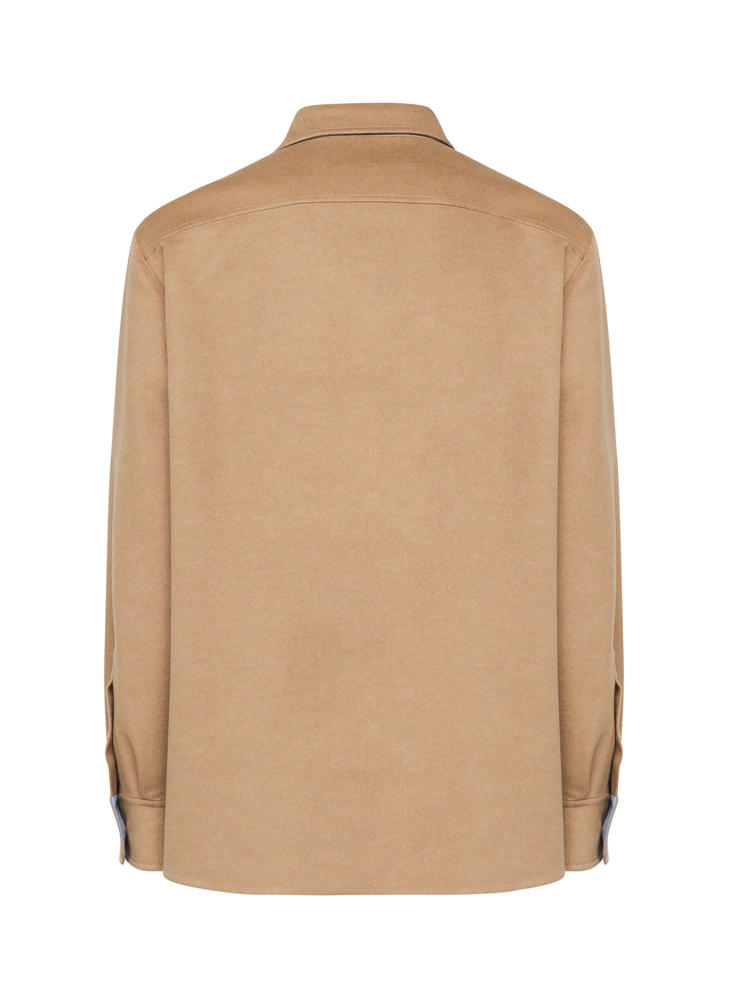 Giacca-camicia in lana vergine e cashmere H526Y05WF2 3151 LOEWE 
