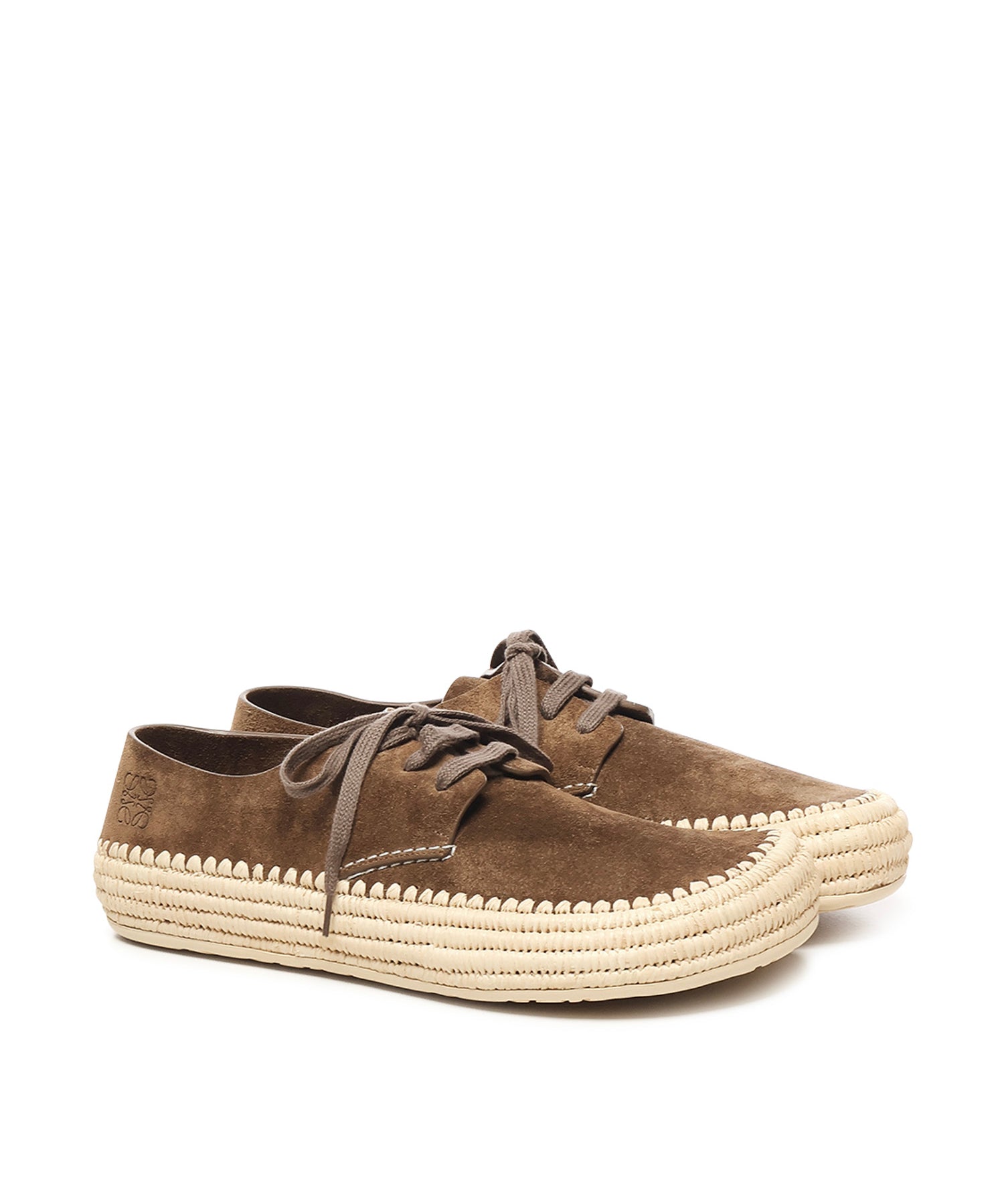 Stringate Rio in pelle scamosciata e rafia M526284X01 3170 LOEWE 