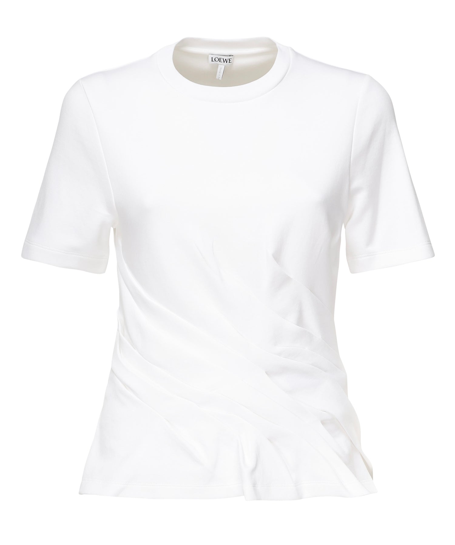 T-shirt drappeggiata in misto cotone S359Y22XA2 2100 LOEWE 