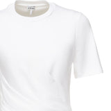 T-shirt drappeggiata in misto cotone S359Y22XA2 2100 LOEWE 