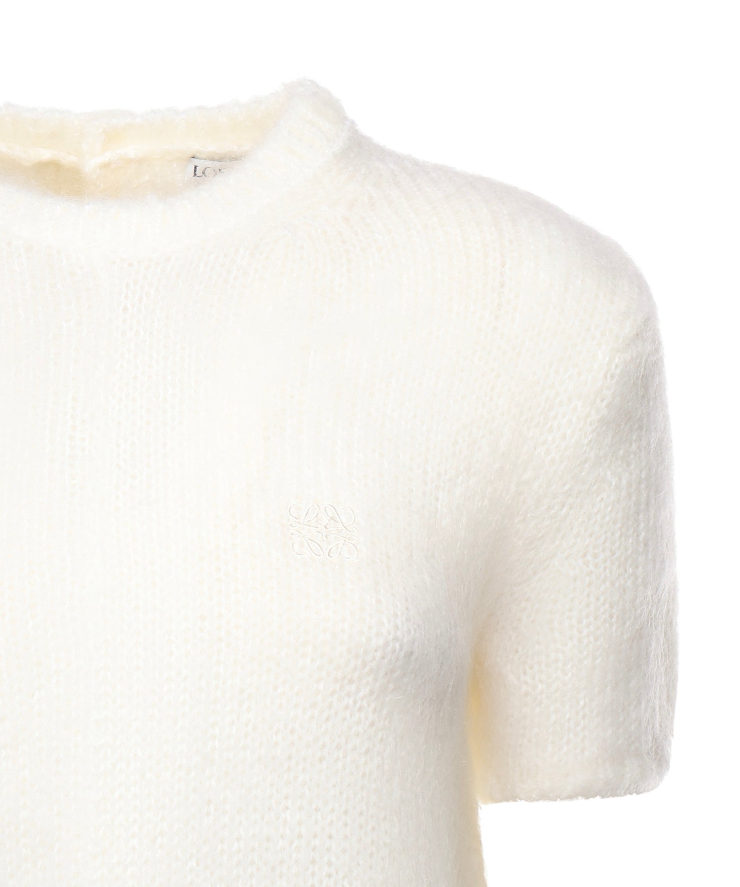 Maglia a maniche corte in misto mohair S540Y55K48 2100 LOEWE 