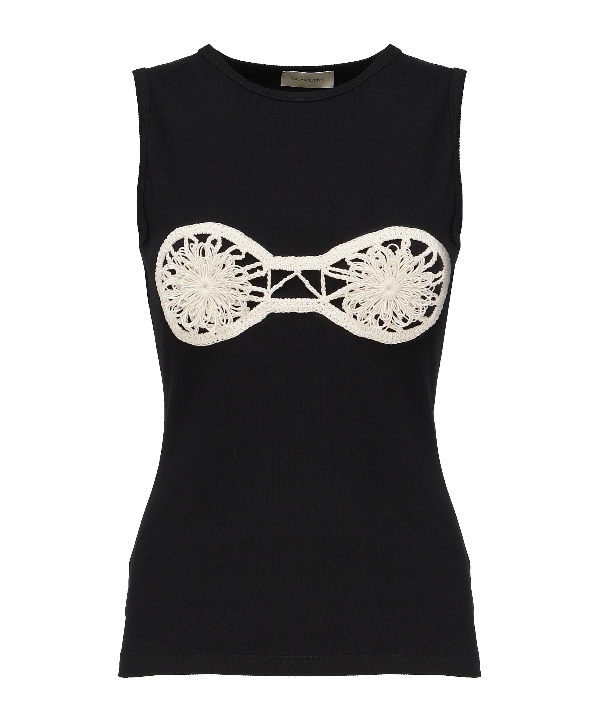 Canotta con reggiseno all'uncinetto 1715240000015  MAGDA BUTRYM 