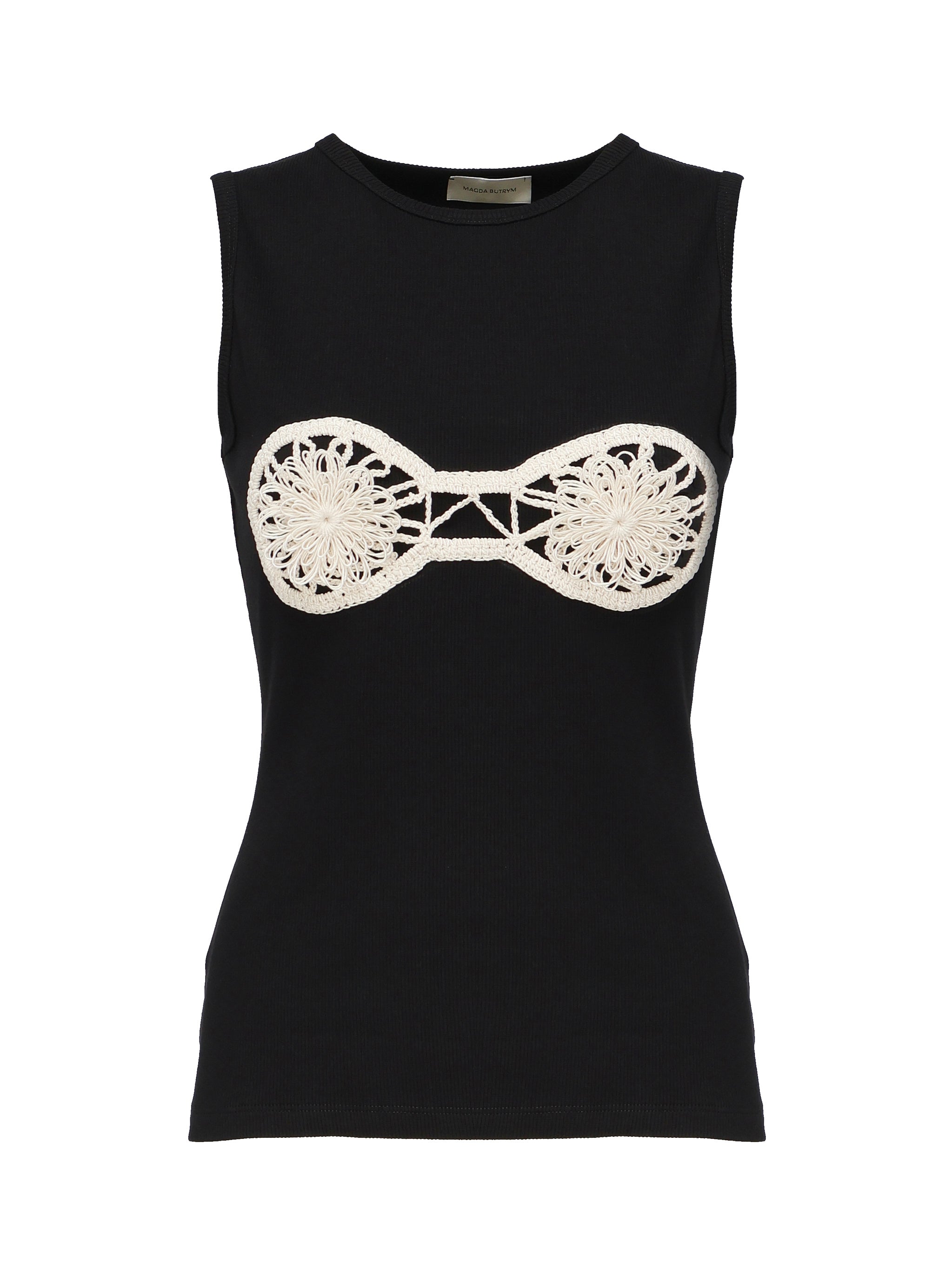 Canotta con reggiseno all'uncinetto 1715240000015  MAGDA BUTRYM 
