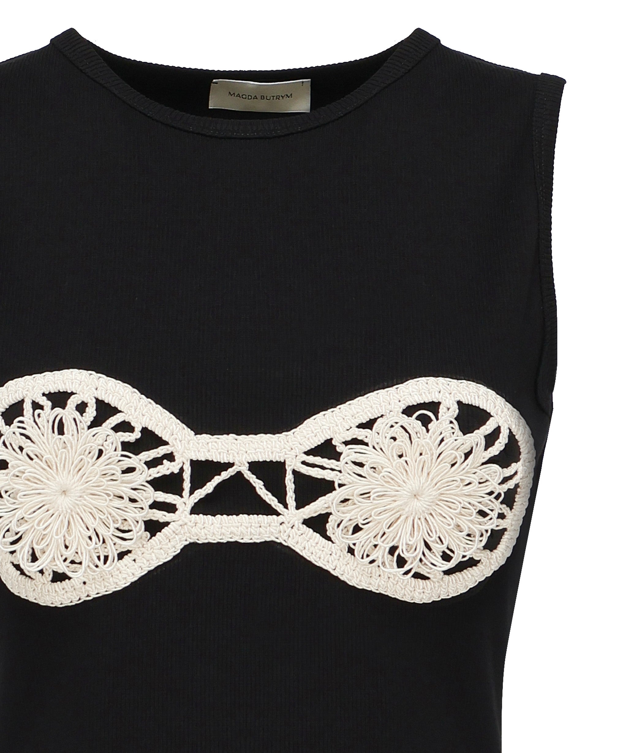 Canotta con reggiseno all'uncinetto 1715240000015  MAGDA BUTRYM 