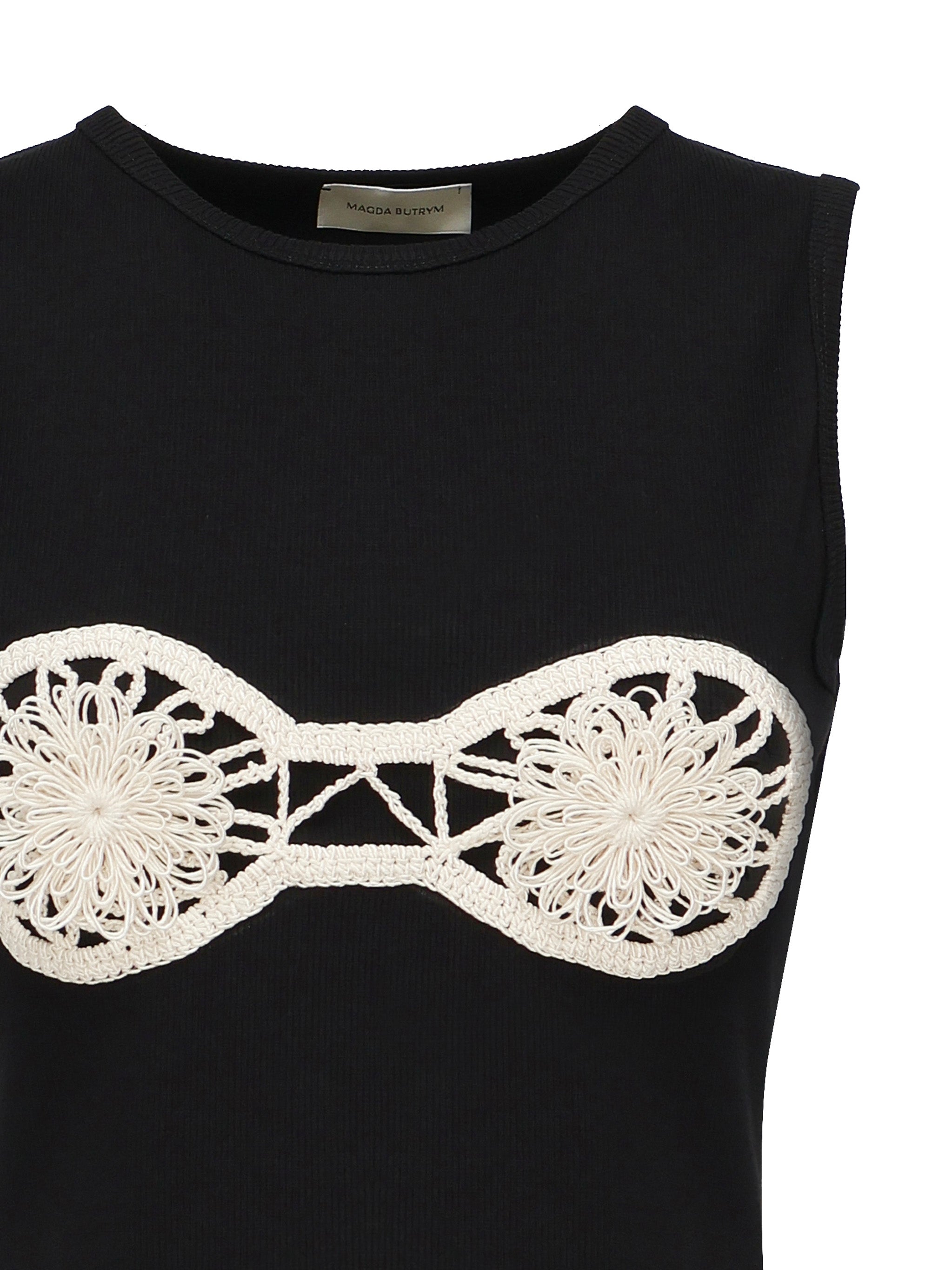 Canotta con reggiseno all'uncinetto 1715240000015  MAGDA BUTRYM 