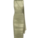 Abito midi drappeggiato 1887250000023  MAGDA BUTRYM 