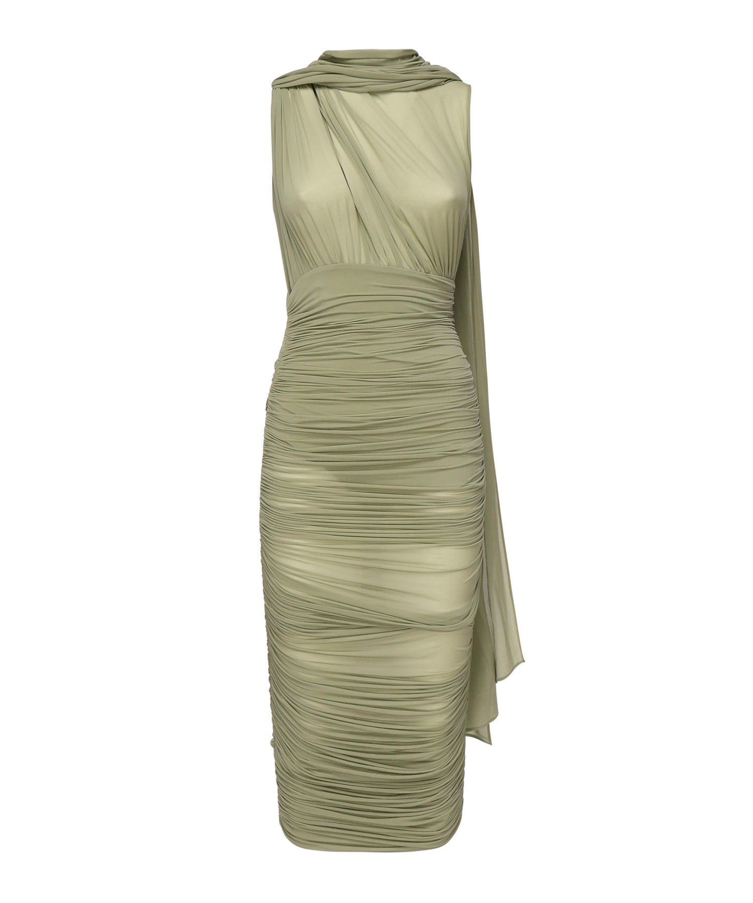 Abito midi drappeggiato 1887250000023  MAGDA BUTRYM 