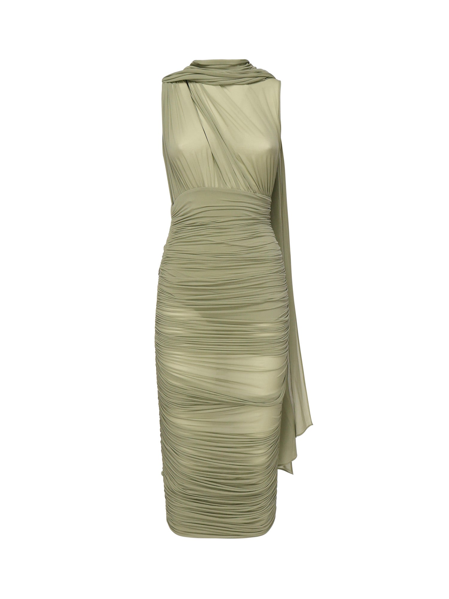 Abito midi drappeggiato 1887250000023  MAGDA BUTRYM 