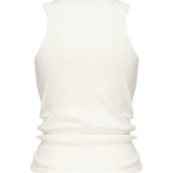 Top cropped in misto cotone arricciato 2395250000022  MAGDA BUTRYM 