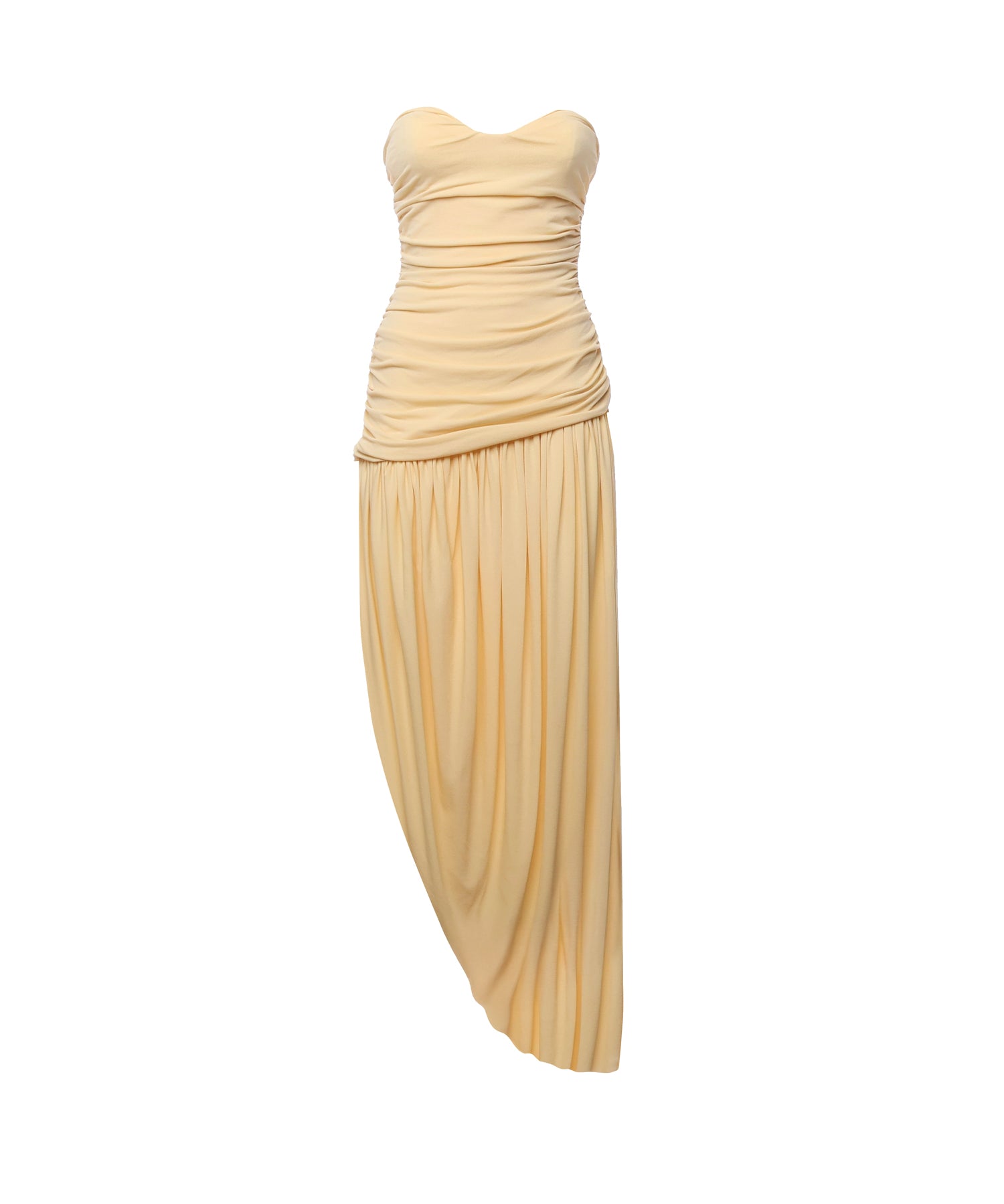 Abito lungo drappeggiato in jersey crêpe 2639250000034  MAGDA BUTRYM 