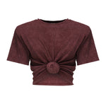 T-shirt cropped annodata<BR/> 3447250000027  MAGDA BUTRYM 