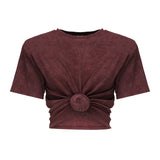 T-shirt cropped annodata<BR/> 3447250000027  MAGDA BUTRYM 
