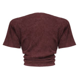 T-shirt cropped annodata<BR/> 3447250000027  MAGDA BUTRYM 