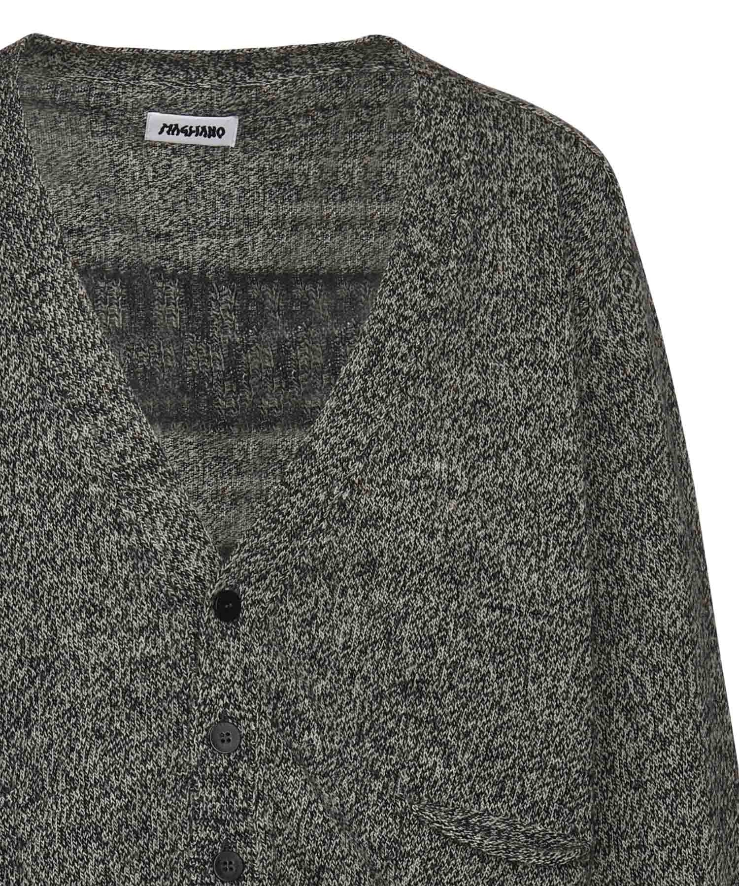 Cardigan con logo MGFW25CA01073 3330 MAGLIANO 