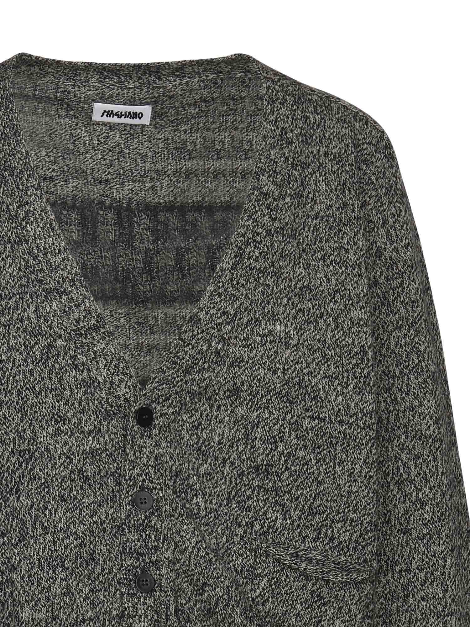 Cardigan con logo MGFW25CA01073 3330 MAGLIANO 
