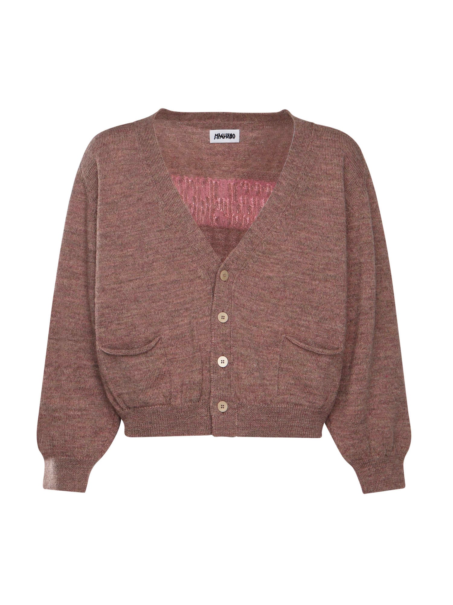 Cardigan con logo MGFW25CA01073 3333 MAGLIANO 