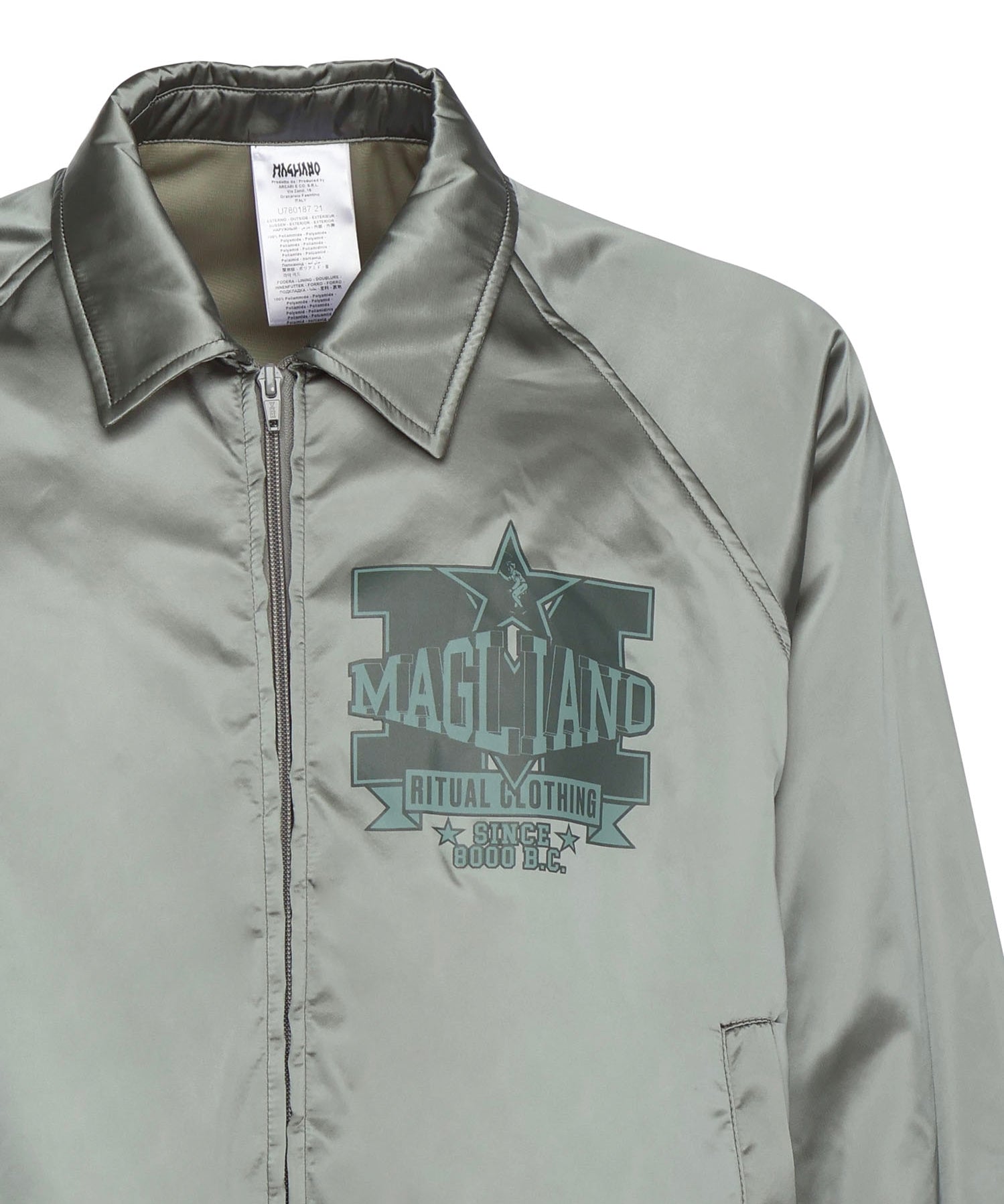 Giacca con zip e logo MGFW25JA01197 3248 MAGLIANO 