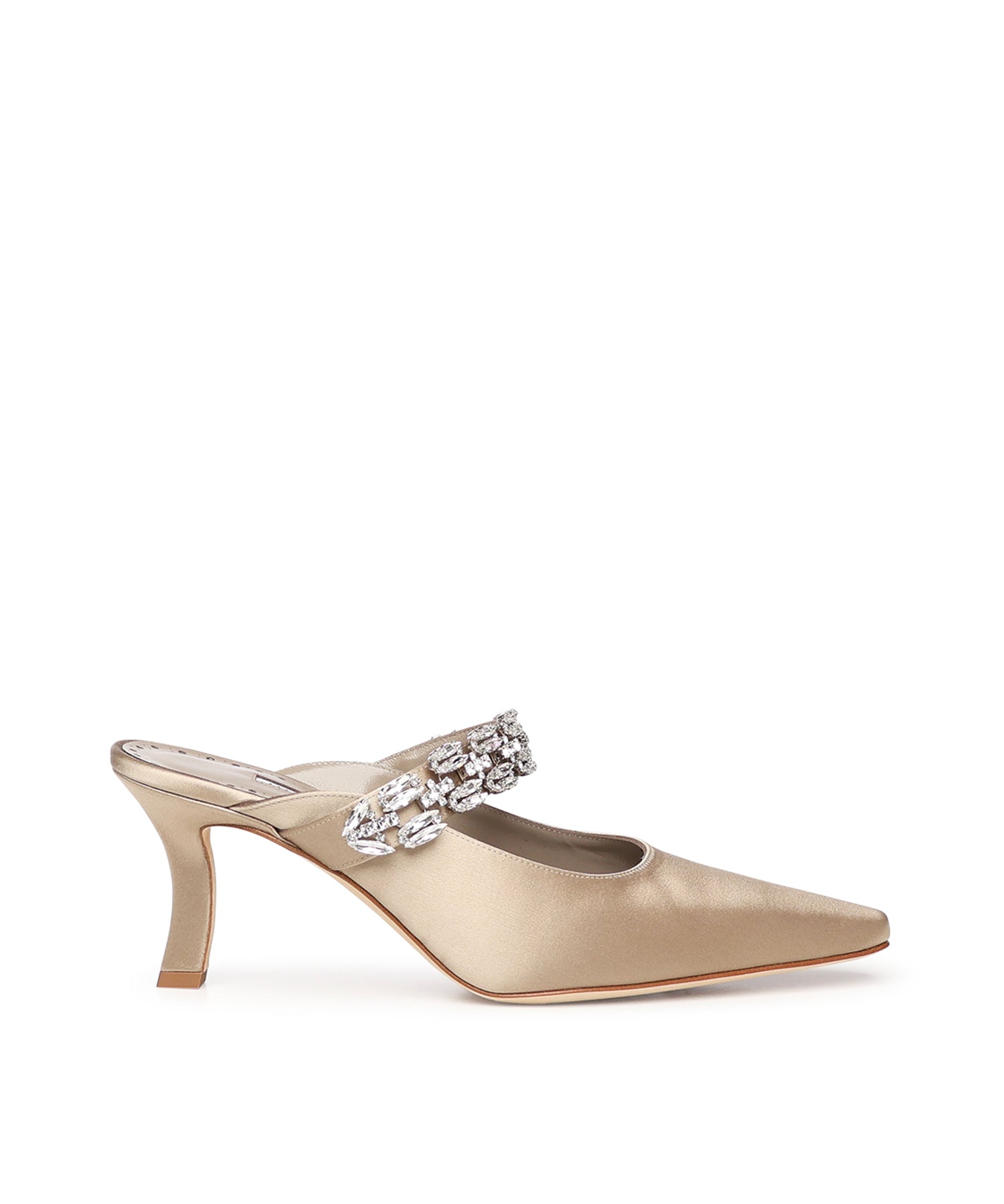 Mules Tamolmu in satin con cristalli 3253082 2330 MANOLO BLAHNIK 