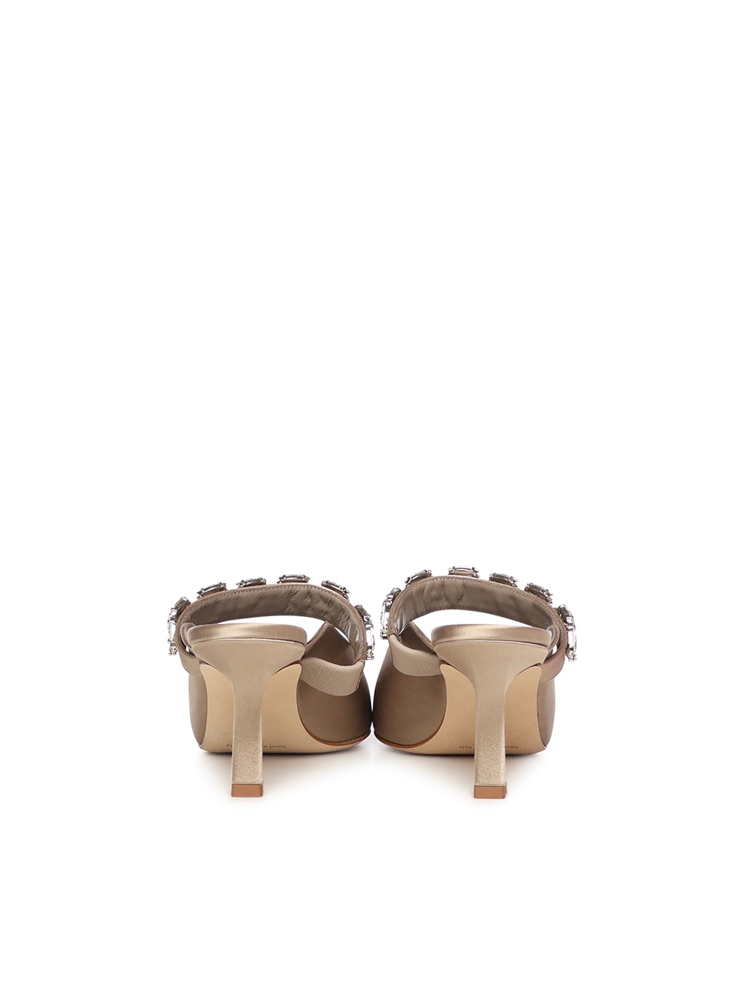 Mules Tamolmu in satin con cristalli 3253082 2330 MANOLO BLAHNIK 