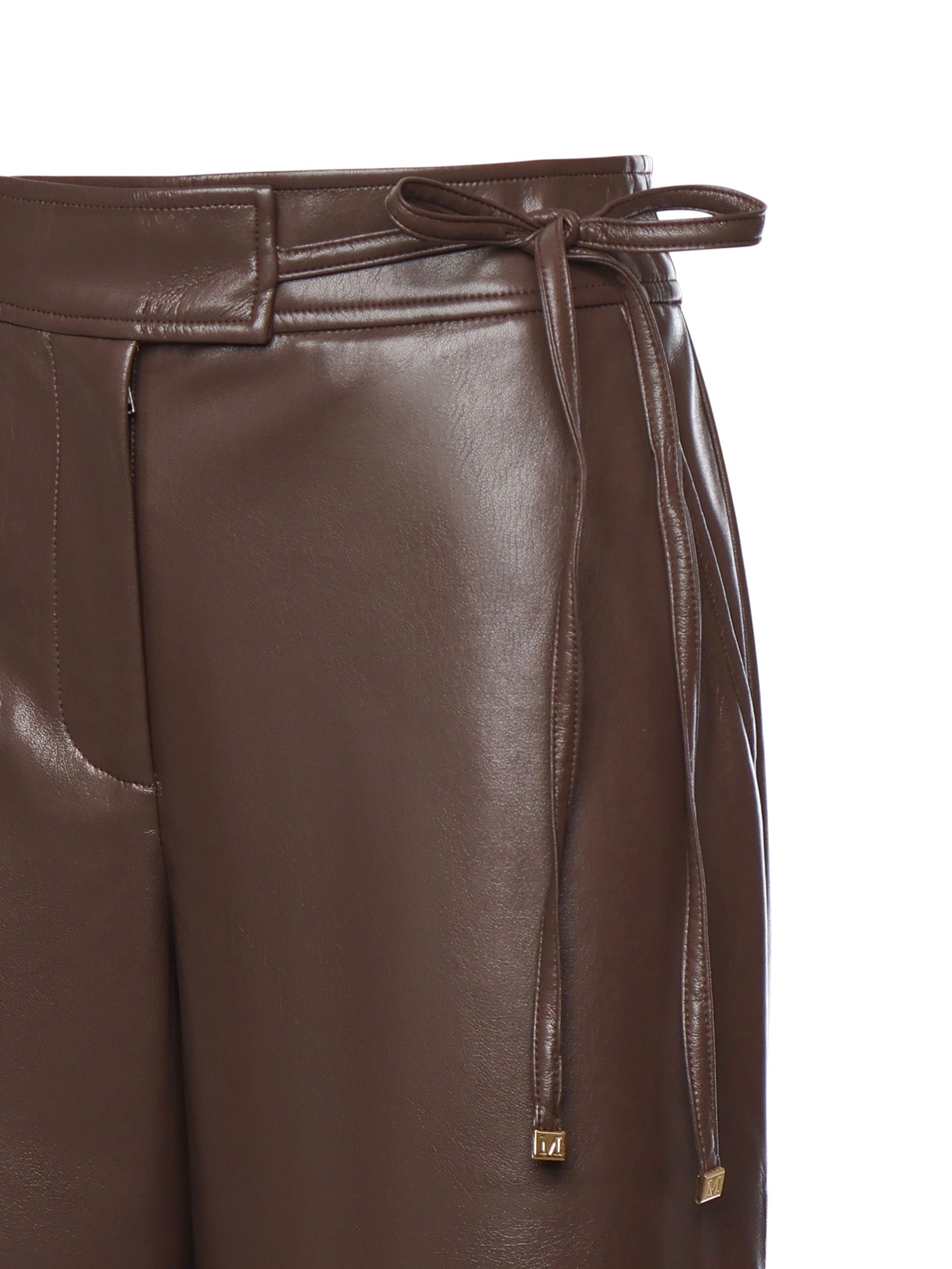 Pantalone gamba larga similpelle 5BGB08 7389AG1DL MARCIANO BY GUESS 
