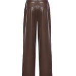 Pantalone gamba larga similpelle 5BGB08 7389AG1DL MARCIANO BY GUESS 