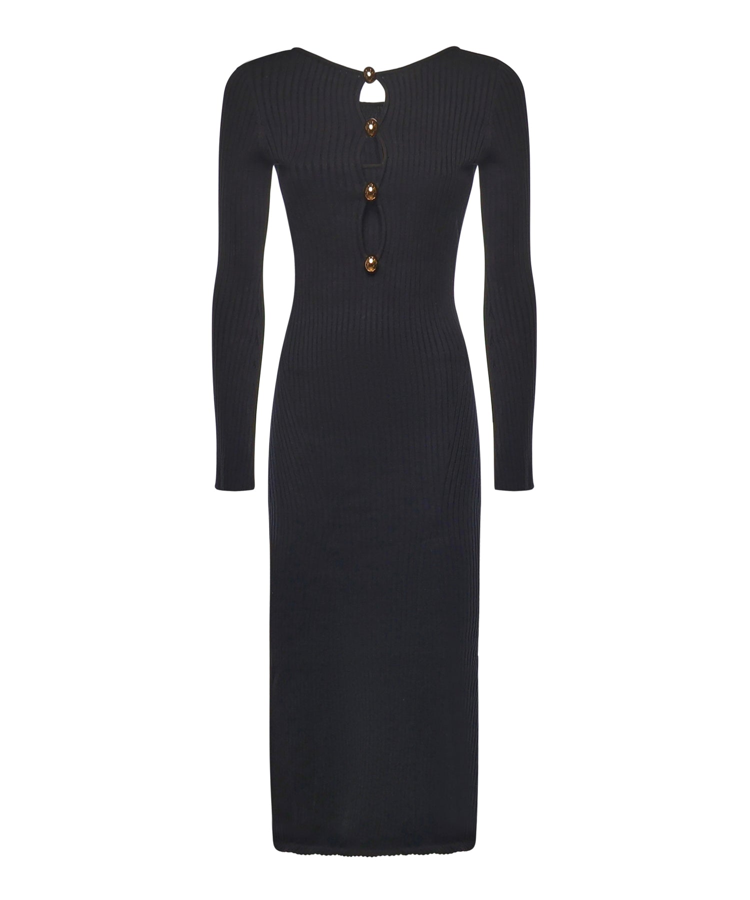 Vestito midi maglia a costine 5BGK55 5891ZJBLK MARCIANO BY GUESS 