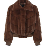 Giacca cropped in pelliccia sintetica 5BGL11 7375AF1AQ MARCIANO BY GUESS 
