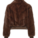 Giacca cropped in pelliccia sintetica 5BGL11 7375AF1AQ MARCIANO BY GUESS 