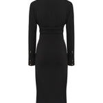 Abito midi Matilde 5YGK35 6257AJBLK MARCIANO BY GUESS 
