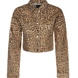 Giacca denim leopardata 5YGN14 7362AP1TO MARCIANO BY GUESS 