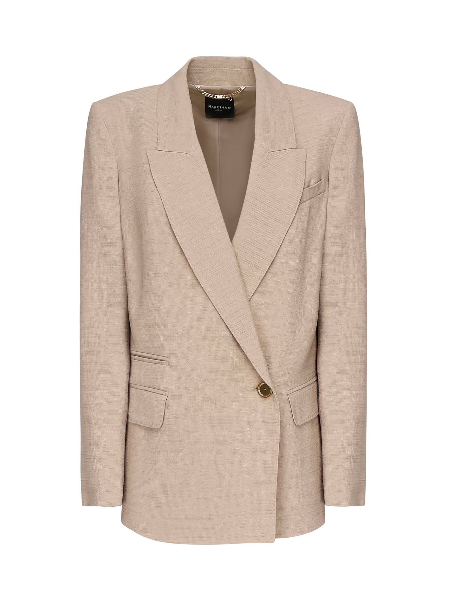 Blazer doppiopetto in viscosa 5YGN15 7341AG1BQ MARCIANO BY GUESS 